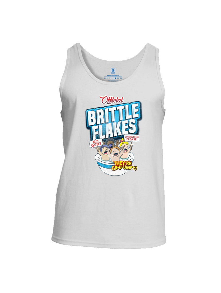 Battleraddle Official Brittle Flakes No Guns Communism Please Theyre Grumpy Mens Cotton Tank Top shirt|custom|veterans|Apparel-Mens Tank Top-Cotton
