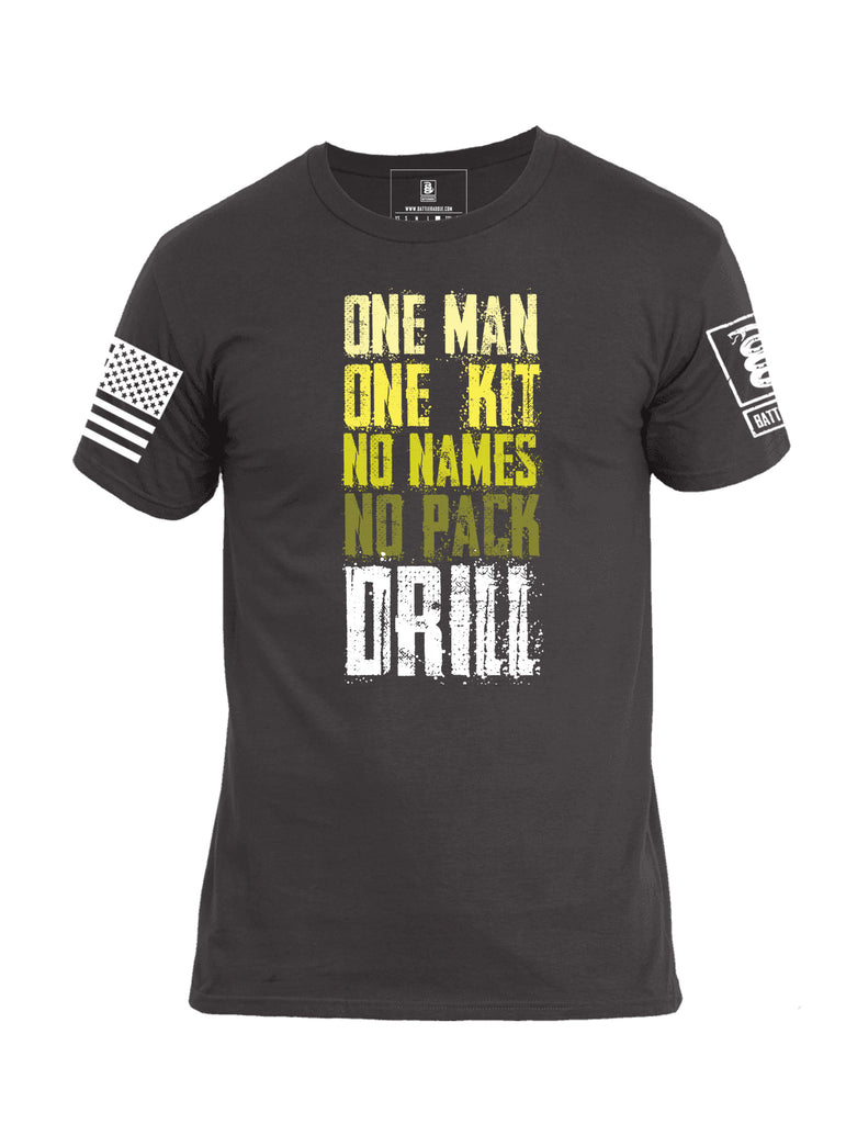 Battleraddle One Man One Kit No Names No Pack Drill Mens Cotton Crew Neck T Shirt
