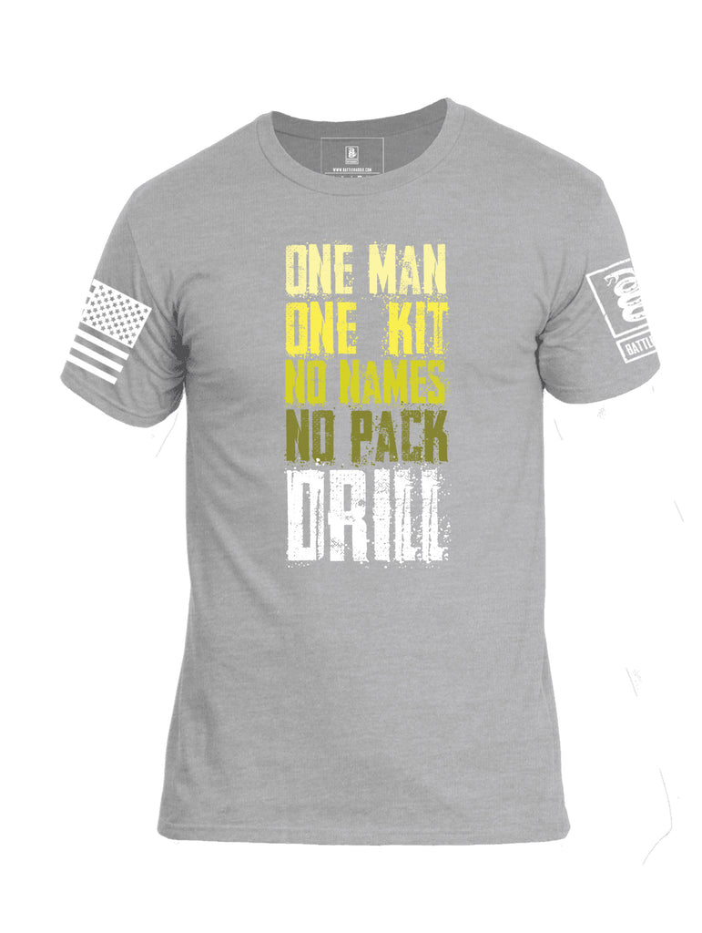 Battleraddle One Man One Kit No Names No Pack Drill Mens Cotton Crew Neck T Shirt