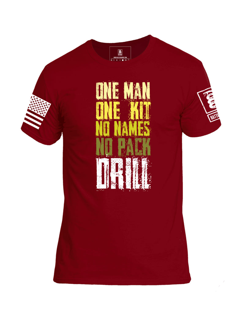 Battleraddle One Man One Kit No Names No Pack Drill Mens Cotton Crew Neck T Shirt