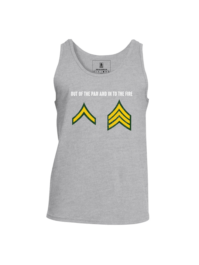 Battleraddle Out Of The Pan And In To The Fire Mens Cotton Tank Top