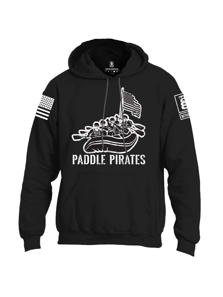 Battleraddle Paddle Pirates Grey Sleeve Print Mens Blended Hoodie With Pockets
