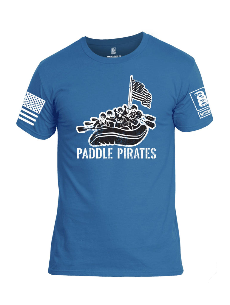 Battleraddle Paddle Pirates Grey Sleeve Print Mens 100% Battlefit Polyester Crew Neck T Shirt