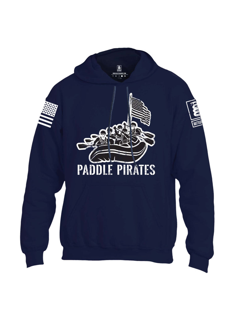 Battleraddle Paddle Pirates Grey Sleeve Print Mens Blended Hoodie With Pockets