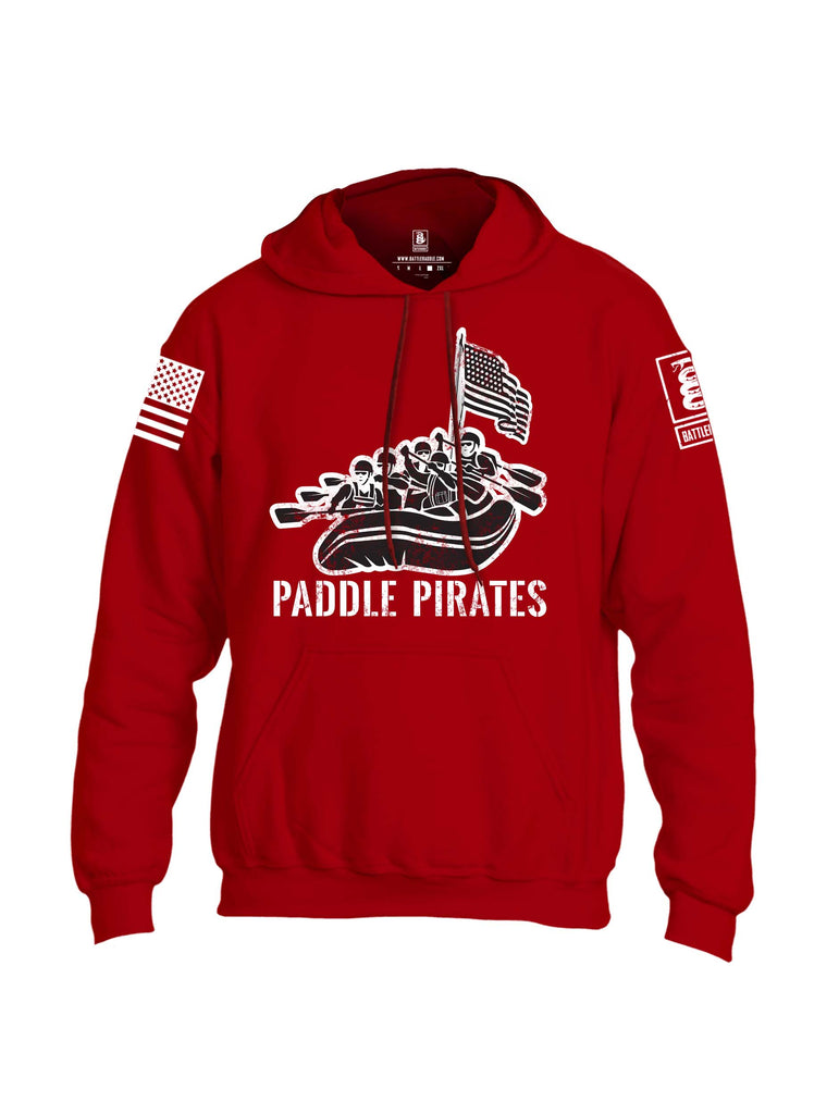 Battleraddle Paddle Pirates Grey Sleeve Print Mens Blended Hoodie With Pockets