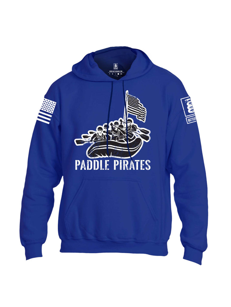 Battleraddle Paddle Pirates Grey Sleeve Print Mens Blended Hoodie With Pockets