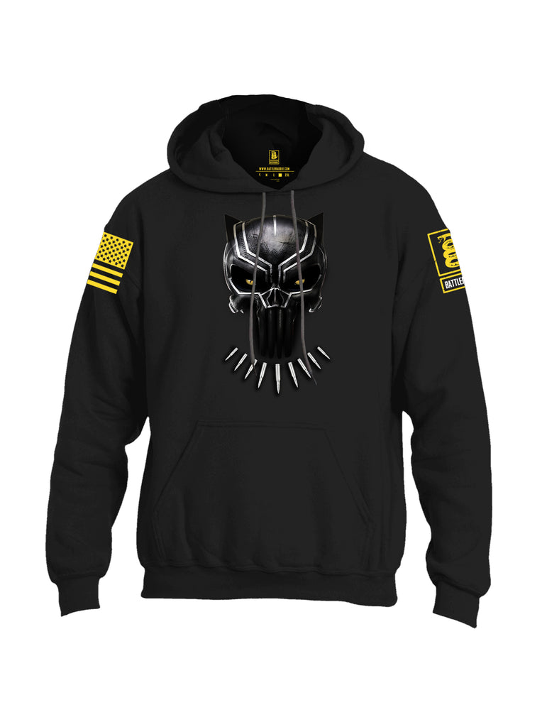 Battleraddle Panting Bullet Expounder Yellow Sleeve Print Mens Blended Hoodie With Pockets