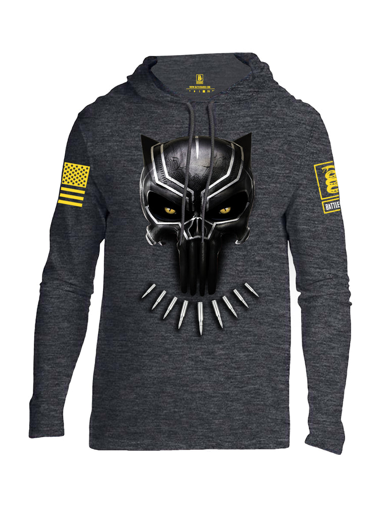 Battleraddle Panting Bullet Expounder Yellow Sleeve Print Mens Thin Cotton Lightweight Hoodie