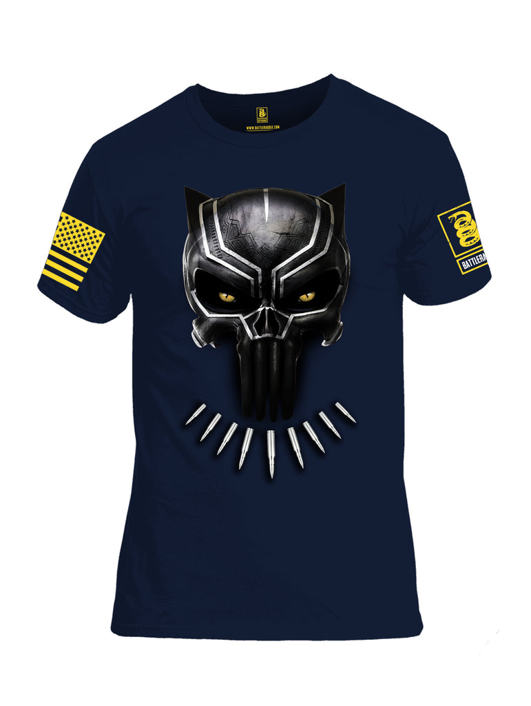Battleraddle Panting Bullet Expounder Yellow Sleeve Print Mens 100% Battlefit Polyester Crew Neck T Shirt