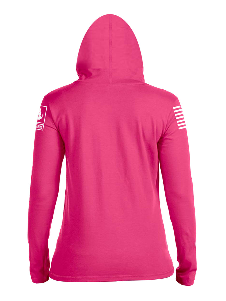Battleraddle Restricted Under 17 Requires Accompanying Parent Or Adult Guardian White Sleeve Print Womens Thin  Cotton Lightweight Hoodie
