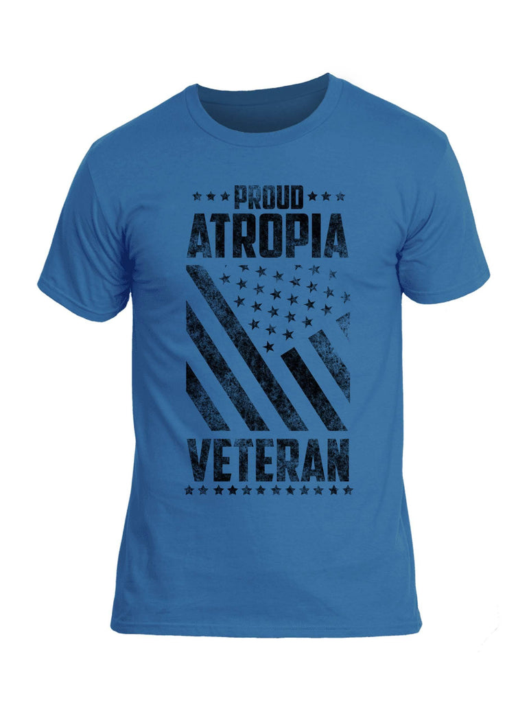 Battleraddle Proud Atropia Veteran Black Snake Logo Mens Cotton Crew Neck T Shirt shirt|custom|veterans|Apparel-Mens T Shirt-cotton