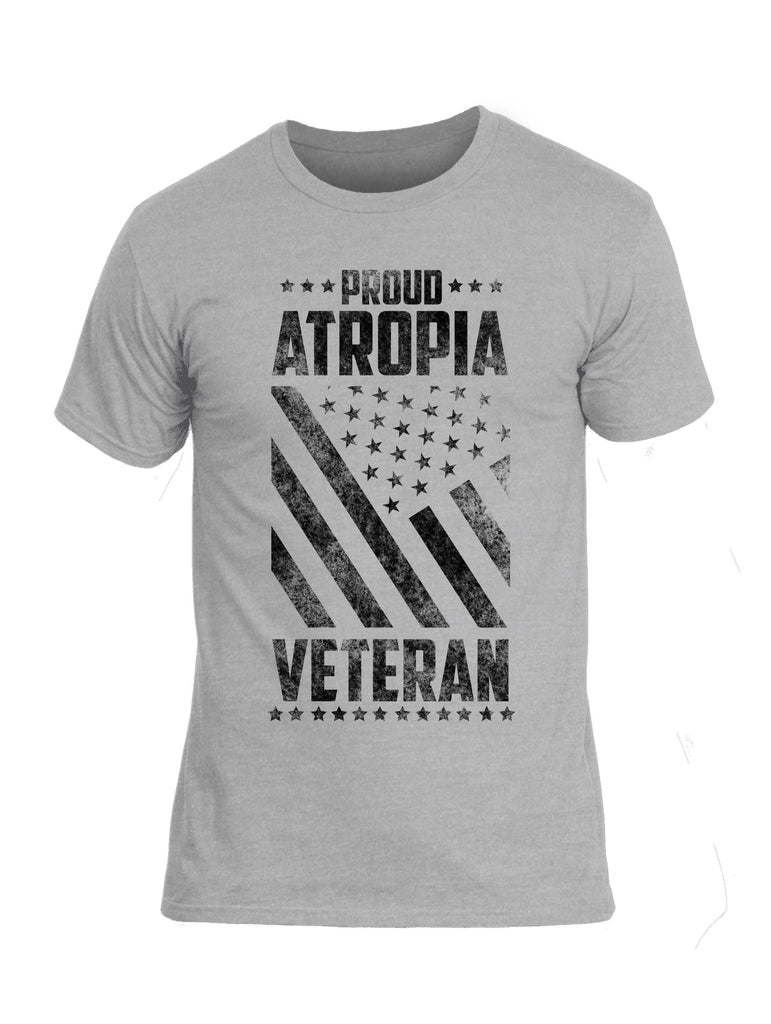 Battleraddle Proud Atropia Veteran Black Snake Logo Mens Cotton Crew Neck T Shirt