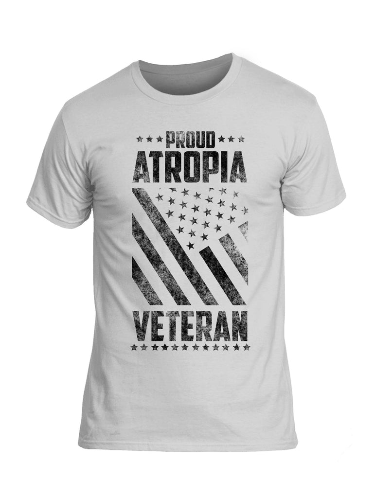 Battleraddle Proud Atropia Veteran Black Snake Logo Mens Cotton Crew Neck T Shirt