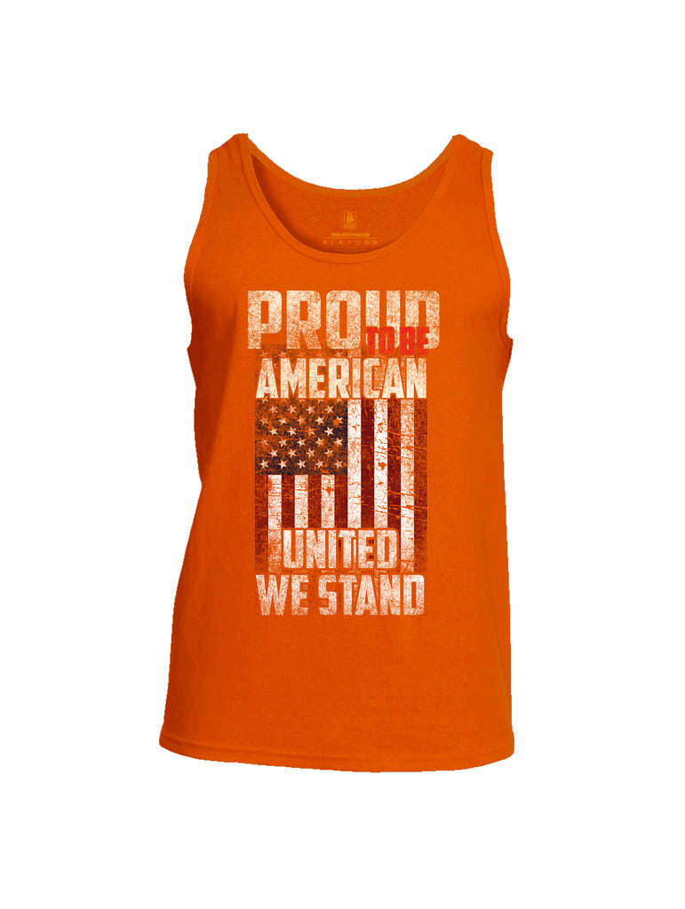 Battleraddle Proud To Be American United We Stand Mens Cotton Tank Top