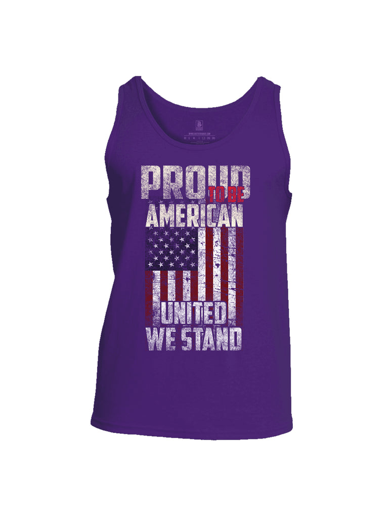 Battleraddle Proud To Be American United We Stand Mens Cotton Tank Top