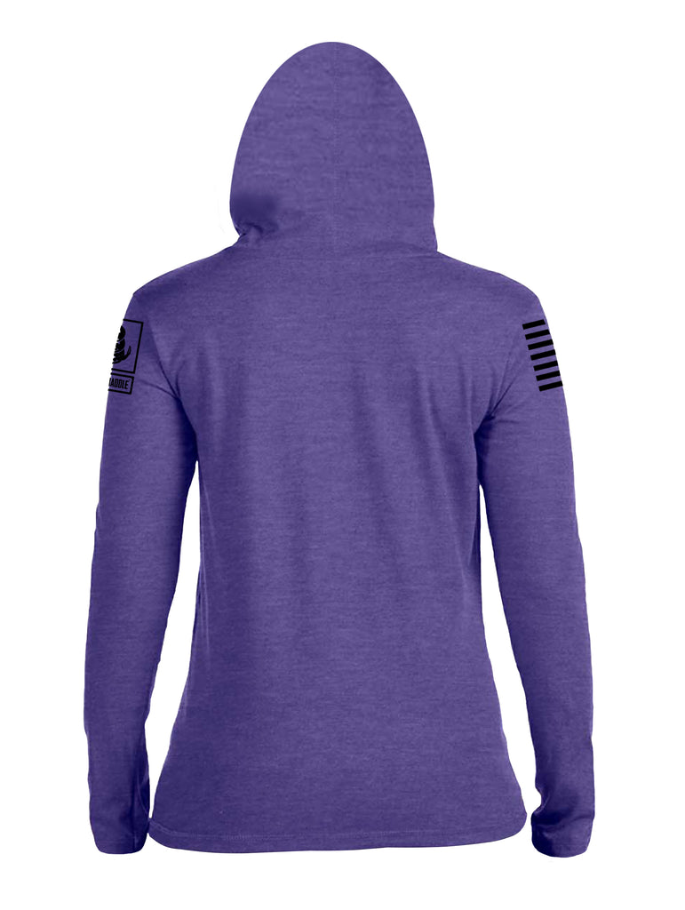 Battleraddle Ammo Stop Power To The Americans Womens Cotton Thin Lightweight Hoodie - Battleraddle® LLC