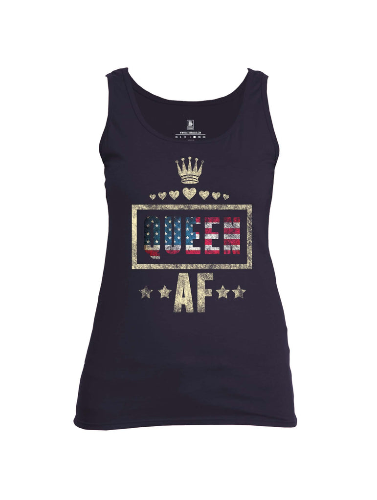 Battleraddle Queen AF Womens Cotton Tank Top