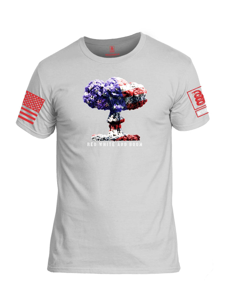 Battleraddle Red White And Boom Red Sleeve Print Mens 100% Battlefit Polyester Crew Neck T Shirt shirt|custom|veterans|Apparel-Mens Shirts-DryFit