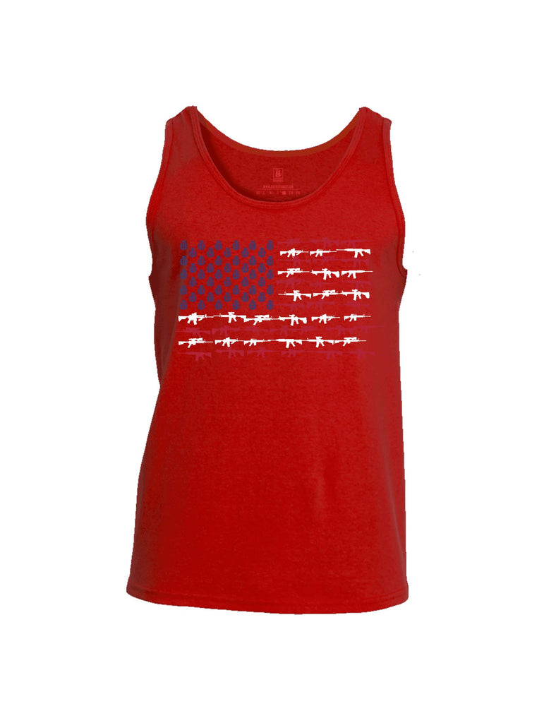 Battleraddle Rifle Gun Flag Mens Cotton Tank Top