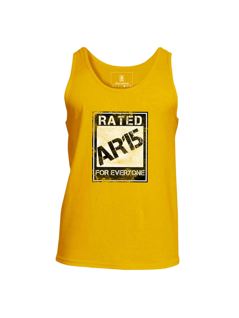 Battleraddle Rated AR15 For Everyone Mens Cotton Tank Top