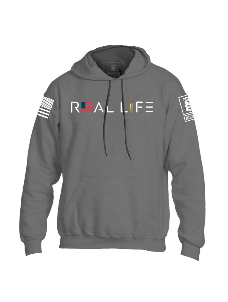 Battleraddle Real Life Mens Blended Hoodie With Pockets
