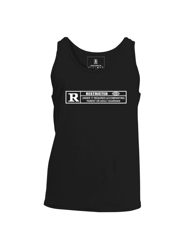Battleraddle Restricted Under 17 Requires Accompanying Parent Or Adult Guardian Mens Cotton Tank Top