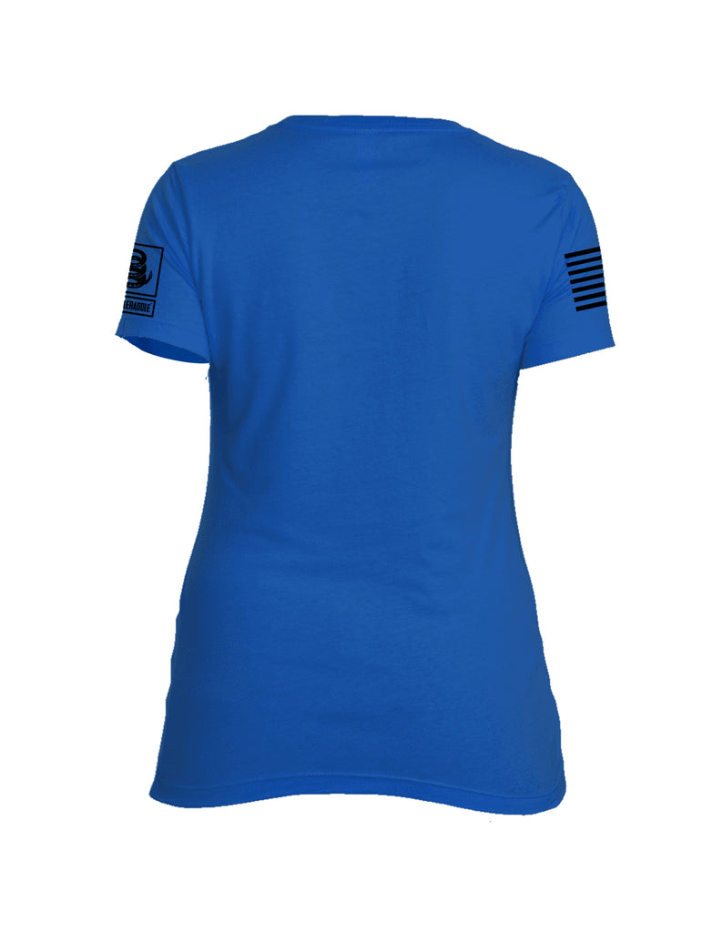 Battleraddle Ammo Stop Power To The Americans Womens Cotton Crew Neck T Shirt - Battleraddle® LLC