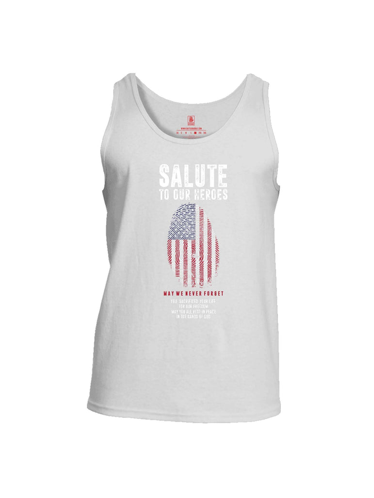 Battleraddle Salute To Our Heroes Mens Cotton Tank Top shirt|custom|veterans|Apparel-Mens Tank Top-Cotton