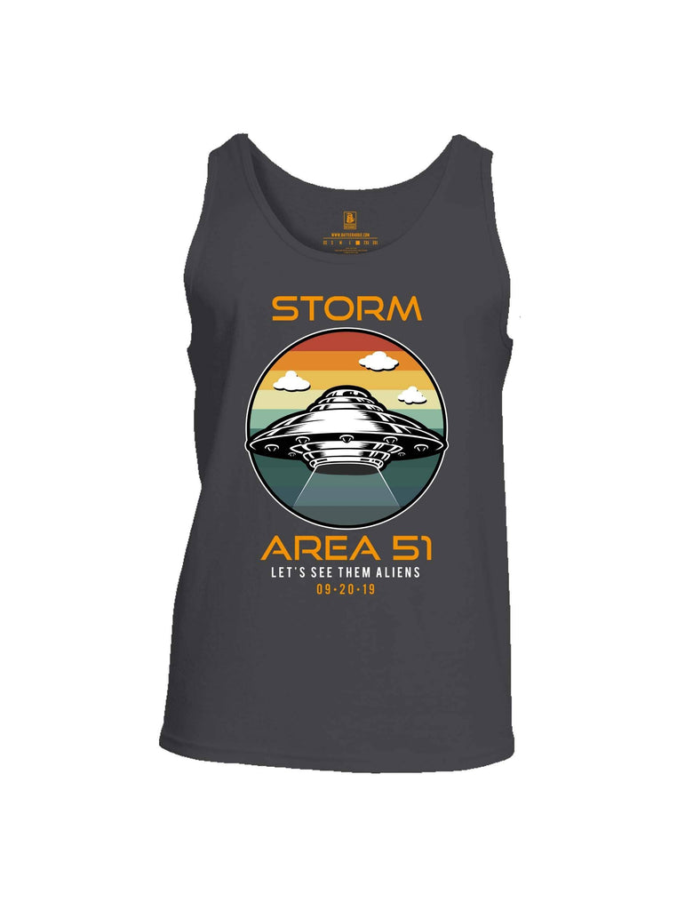 Battleraddle Storm Area 51 Lets See Them Aliens Mens Cotton Tank Top shirt|custom|veterans|Apparel-Mens Tank Top-Cotton