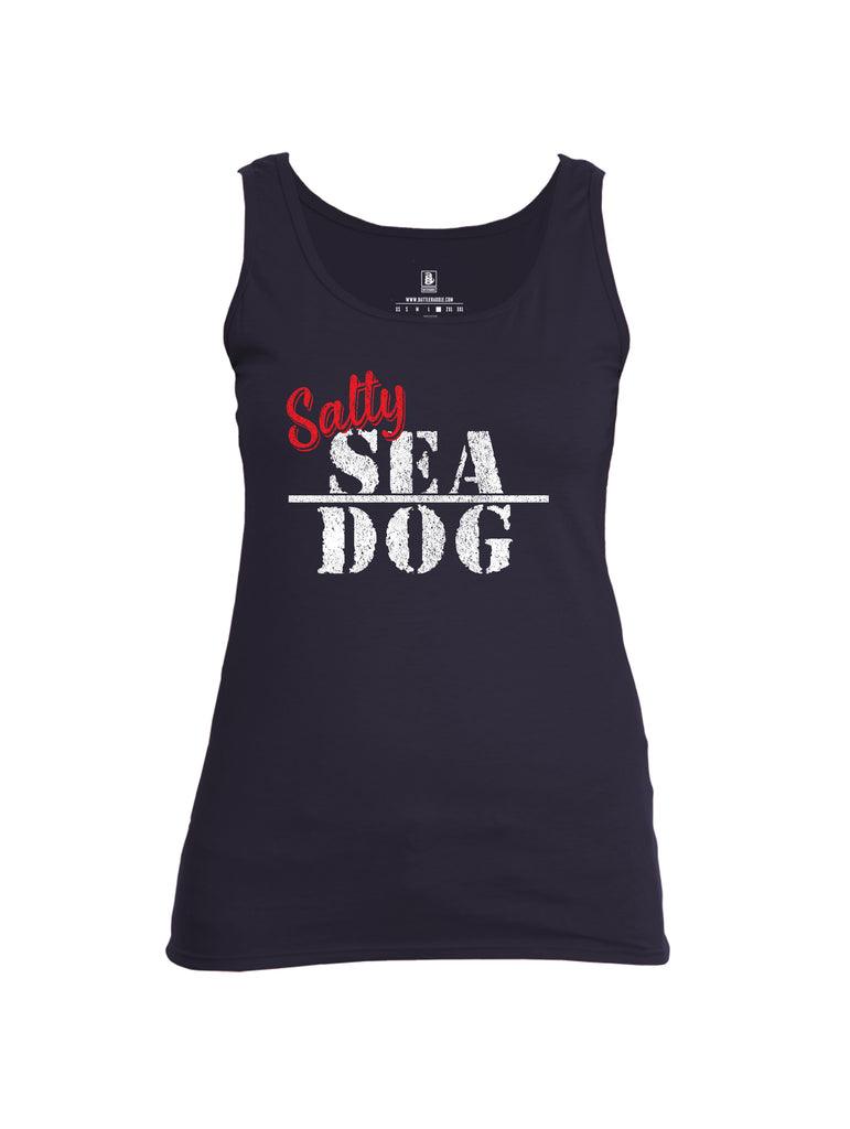 Battleraddle Salty Sea Dog Womens Cotton Tank Top