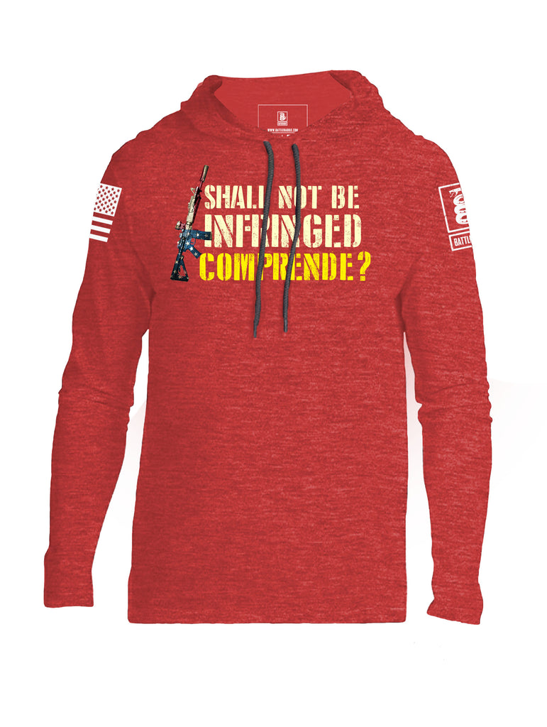 Battleraddle Shall Not Be Infringed Comprende? Mens Thin Cotton Lightweight Hoodie