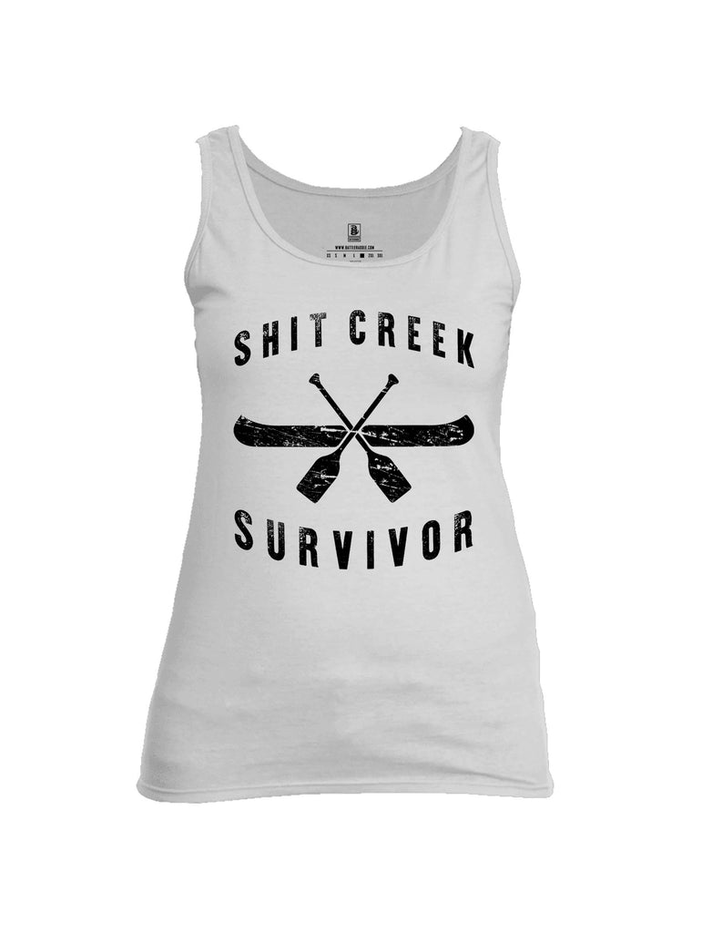 Battleraddle Shit Creek Survivor Womens Cotton Tank Top
