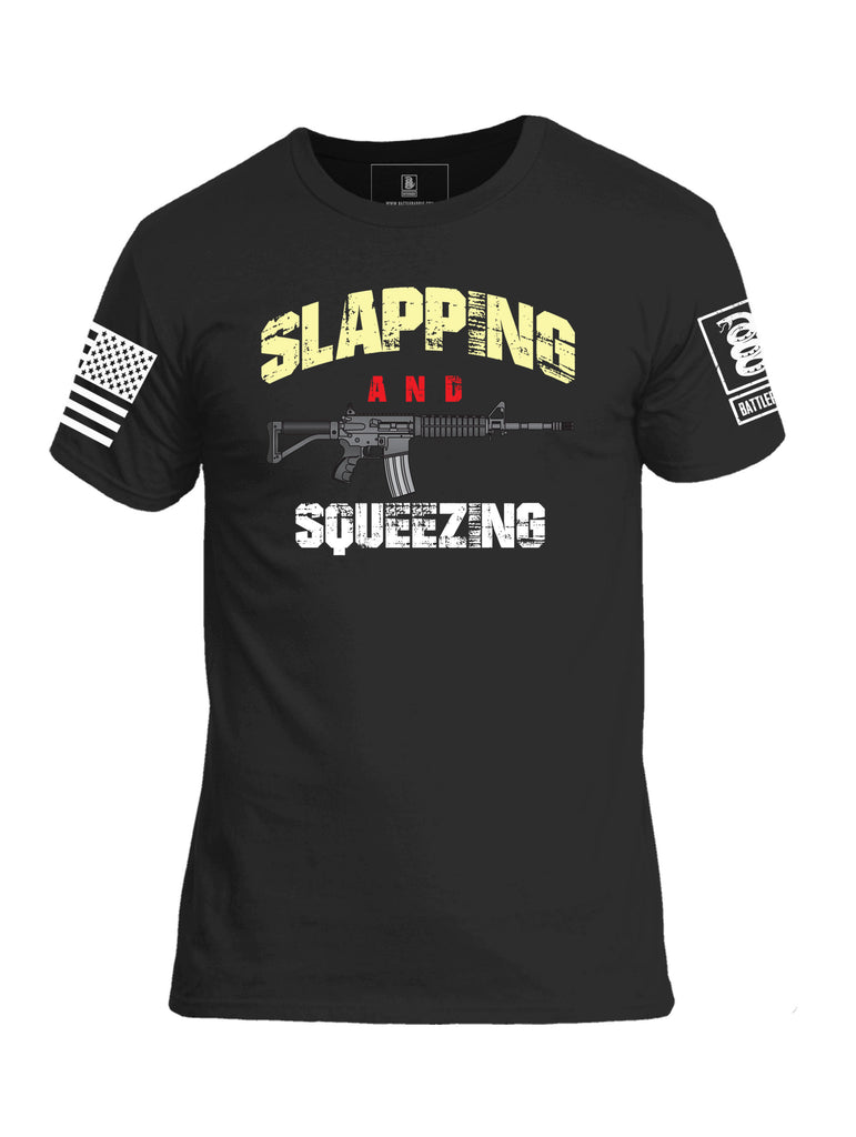 Battleraddle Slapping And Squeezing Mens Cotton Crew Neck T Shirt