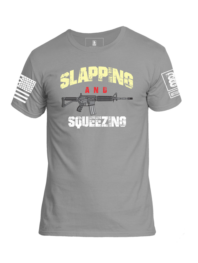 Battleraddle Slapping And Squeezing Mens Cotton Crew Neck T Shirt