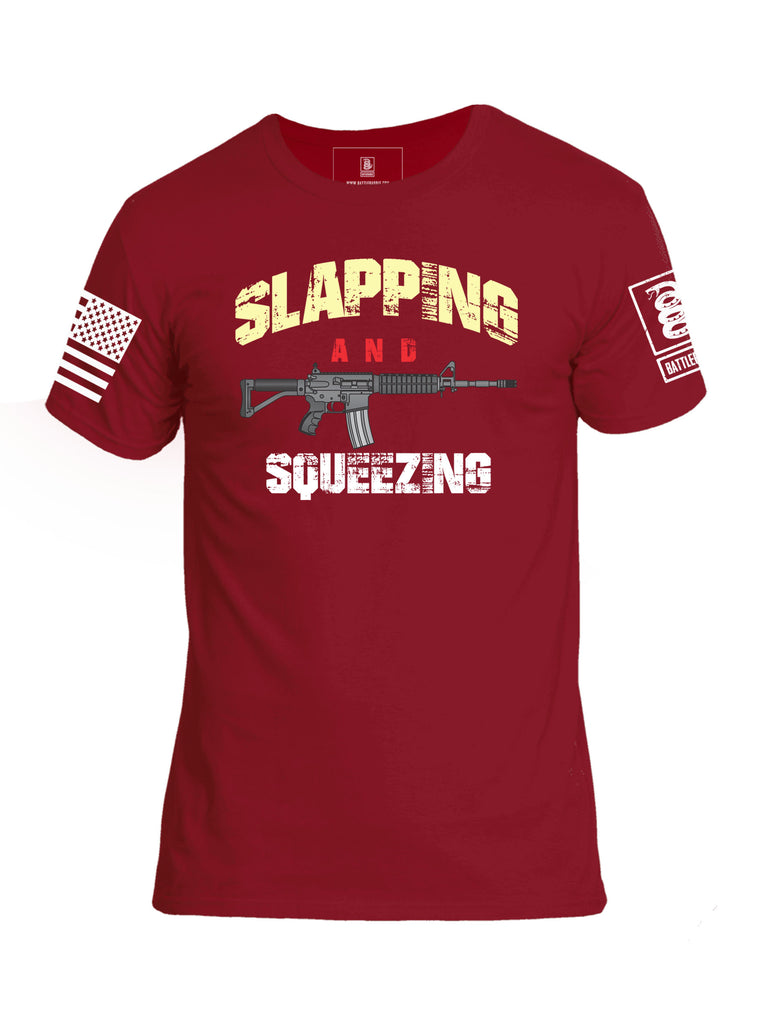 Battleraddle Slapping And Squeezing Mens Cotton Crew Neck T Shirt
