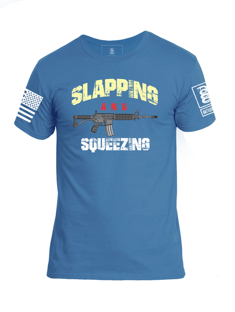 Battleraddle Slapping And Squeezing Mens Cotton Crew Neck T Shirt