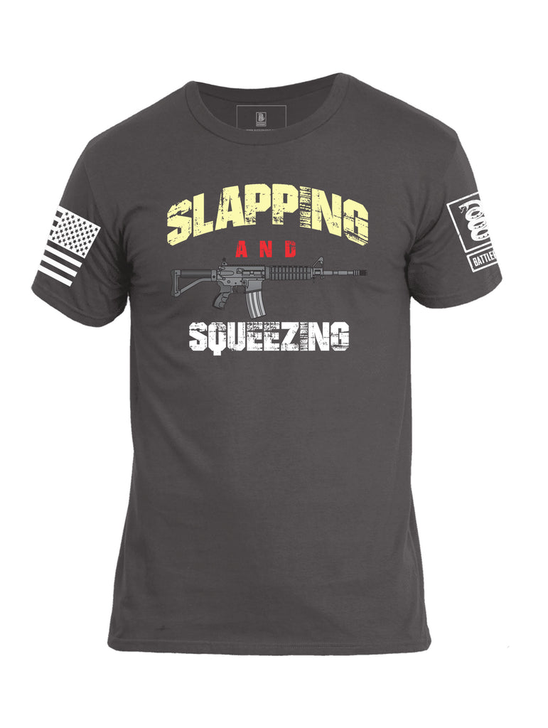 Battleraddle Slapping And Squeezing Mens Cotton Crew Neck T Shirt