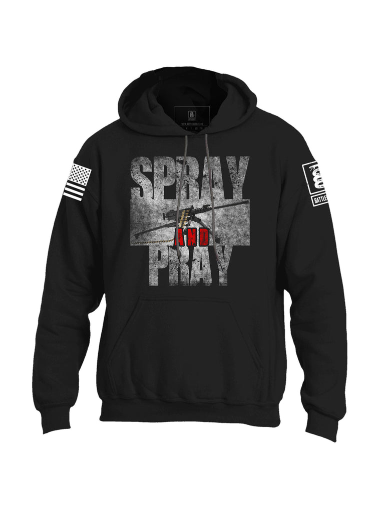 Battleraddle Spray And Pray Mens Blended Hoodie With Pockets