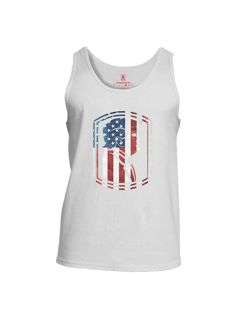 Battleraddle Trump Army USA Flag Mens Cotton Tank Top shirt|custom|veterans|Apparel-Mens Tank Top-Cotton
