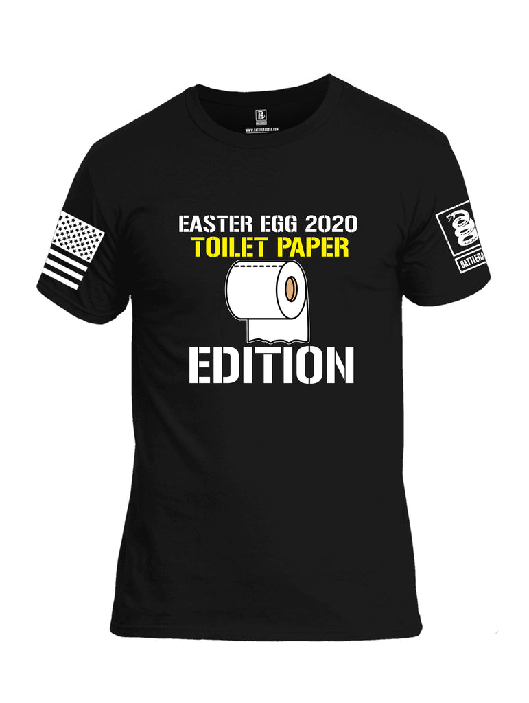 Battleraddle Easter Egg 2020 Toilet Paper Edition White Sleeve Print Mens Cotton Crew Neck T Shirt