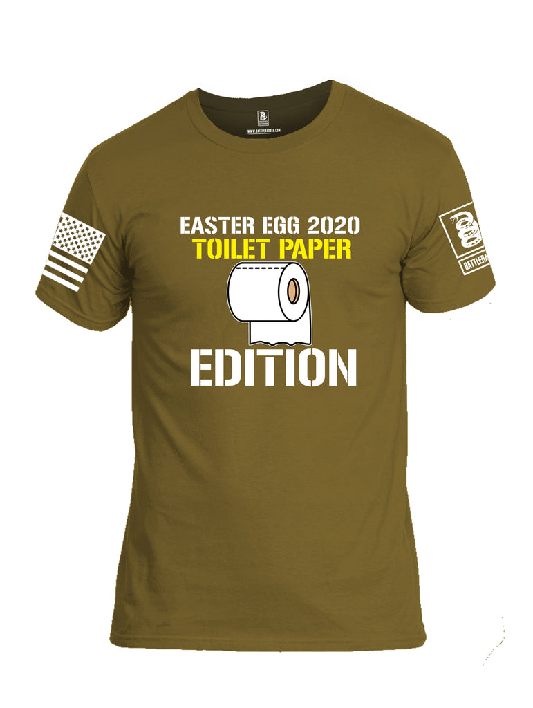 Battleraddle Easter Egg 2020 Toilet Paper Edition White Sleeve Print Mens Cotton Crew Neck T Shirt