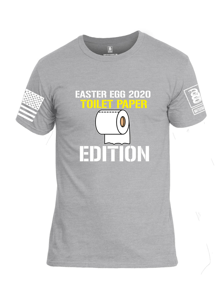 Battleraddle Easter Egg 2020 Toilet Paper Edition White Sleeve Print Mens Cotton Crew Neck T Shirt