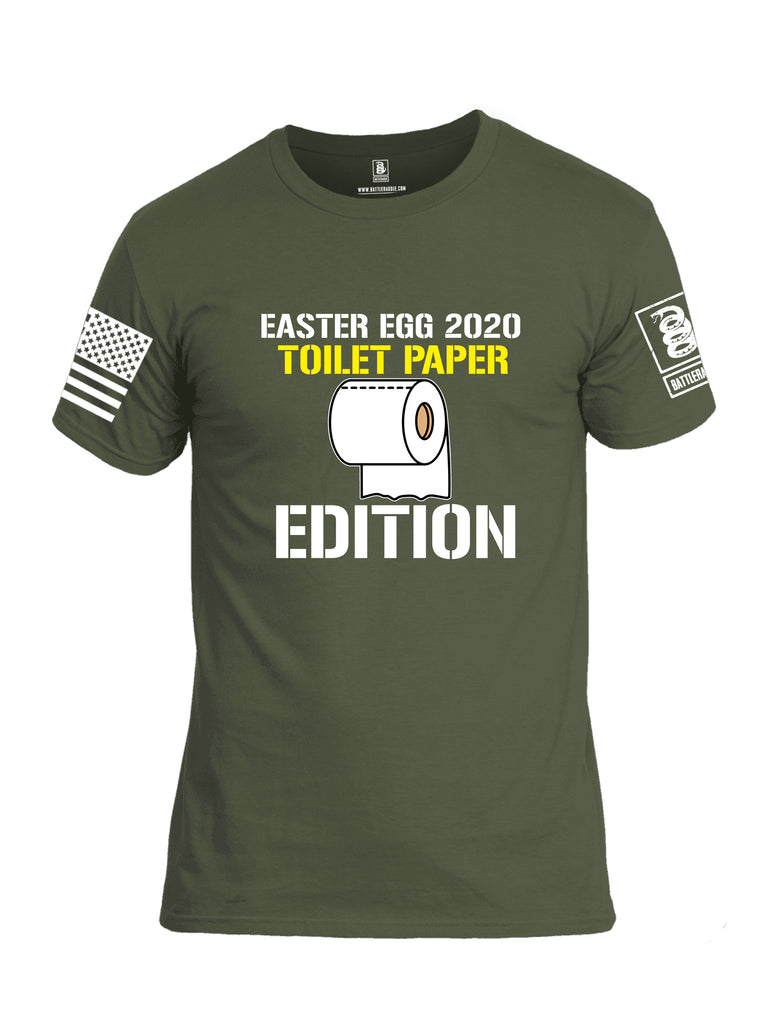 Battleraddle Easter Egg 2020 Toilet Paper Edition White Sleeve Print Mens Cotton Crew Neck T Shirt