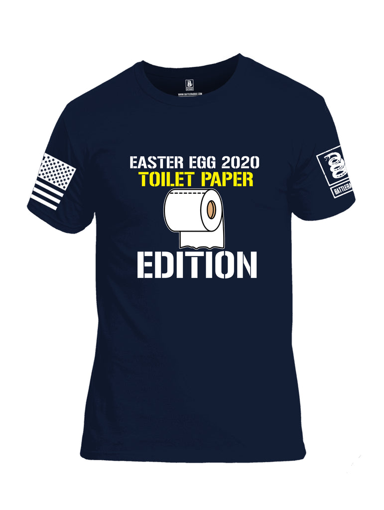 Battleraddle Easter Egg 2020 Toilet Paper Edition White Sleeve Print Mens Cotton Crew Neck T Shirt