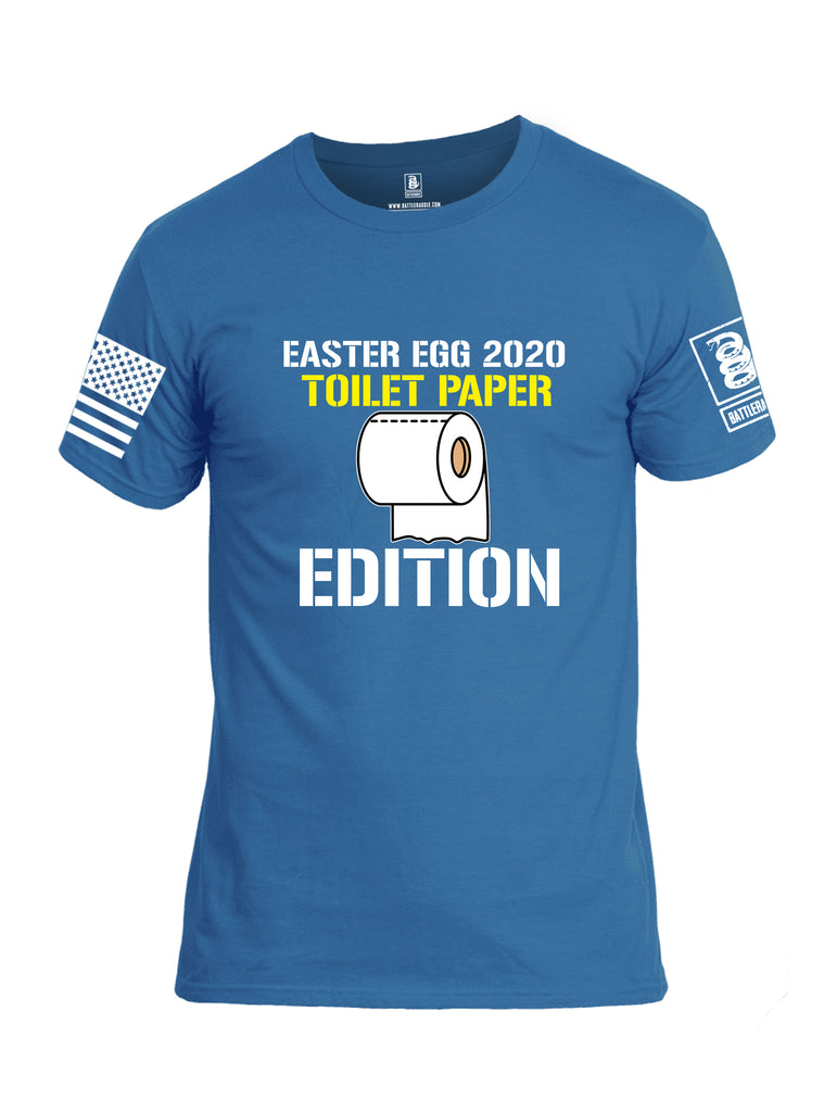 Battleraddle Easter Egg 2020 Toilet Paper Edition White Sleeve Print Mens Cotton Crew Neck T Shirt