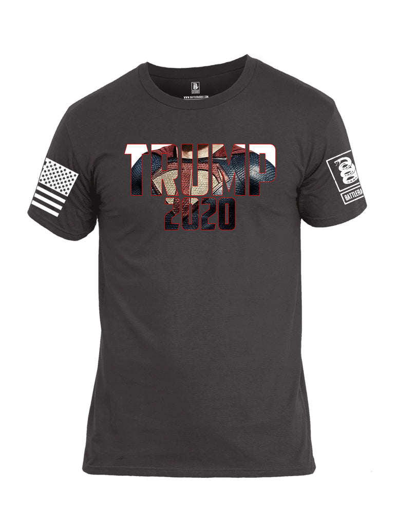 Battleraddle Super Trump 2020 White Sleeve Print Mens Cotton Crew Neck T Shirt