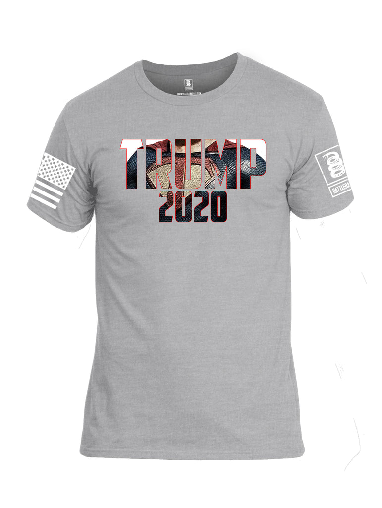 Battleraddle Super Trump 2020 White Sleeve Print Mens Cotton Crew Neck T Shirt