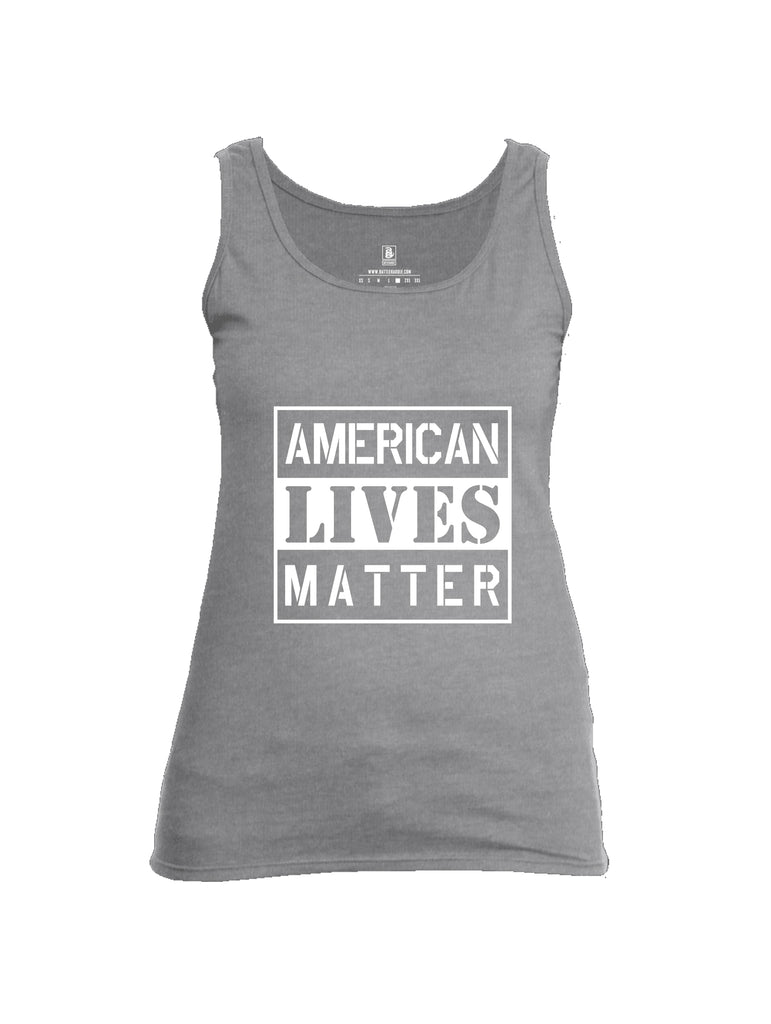 Battleraddle American Lives Matter Women Cotton Cotton Tank Top