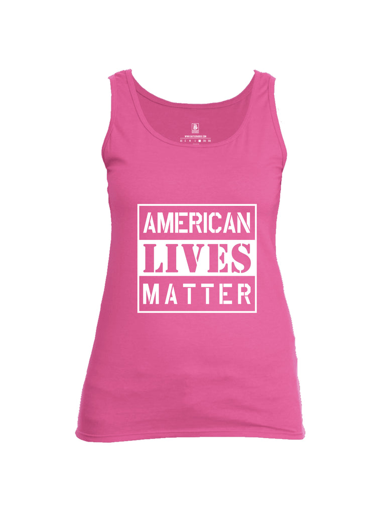 Battleraddle American Lives Matter Women Cotton Cotton Tank Top