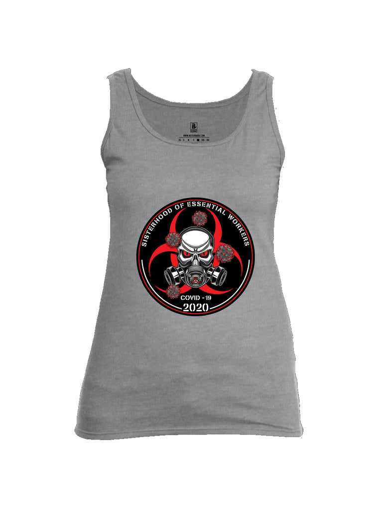 Battleraddle Sisterhood Of Essential Workers COVID 19 2020 Womens Cotton Tank Top